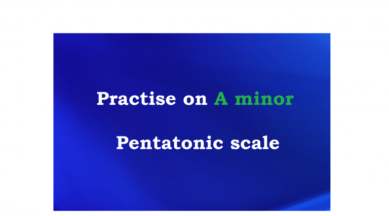 practise on Aminor pentatonic scale سعید حسن زاده